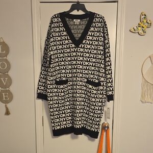 DKNY Black and White Women's Sweater